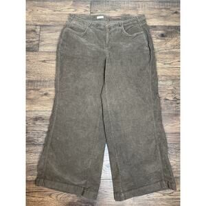 Pilcro Wide Leg Pants in Olive